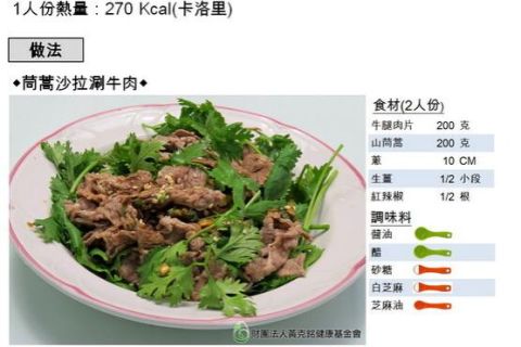 茼蒿沙拉涮牛肉