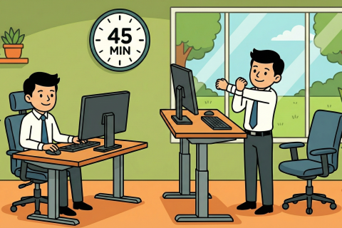 久坐警報！坐站交替 8 大口訣，輕鬆告別痠痛